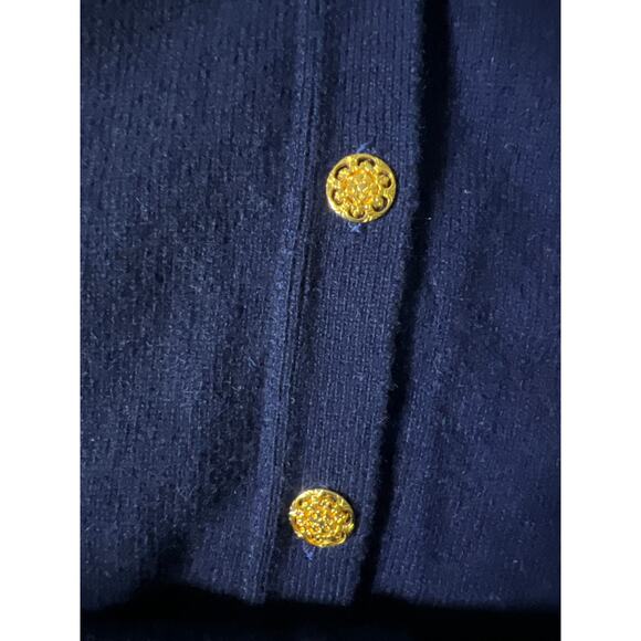 Snow Lotus Pure Cashmere Cardigan Blue Women’s Size 38 US Medium - Picture 3 of 6